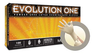 [EV-2050-M] Microflex Evolution One® Powder-Free Latex Exam Gloves, PF Latex, Textured, Medium