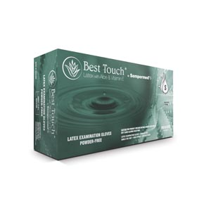[BTLA102] Sempermed Best Touch® Latex Gloves with Aloe & Vitamin E, Powder Free (PF), Small