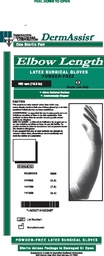 [141850] Innovative Dermassist® Elbow Length (18½&quot;) Gloves, PF Textured Latex Sterile Surgical