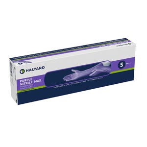[44992] Halyard Purple Nitrile Max Powder Free Exam Gloves, Small