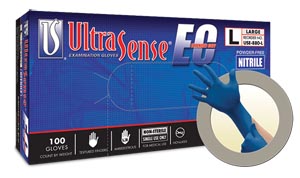 [USE-880-XS] Microflex Ultrasense® EC Powder-Free Nitrile Exam Gloves, Blue, X-Small