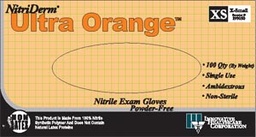 [199050] Innovative Nitriderm® Ultra Orange® Powder-Free Exam Gloves, X-Small