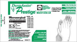 [137700] Innovative Dermassist® Prestige® Microsurgical Powder-Free Surgical Gloves, Size 7, Late