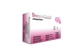 [SCVNP103] Sempermed Sempercare® Vinyl Smooth Powder Free Beaded Cuff Ambidextrous Exam Glove, Medium