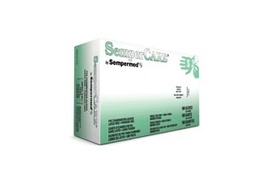 [SCVNP102] Sempermed Sempercare® Vinyl Smooth Powder Free Beaded Cuff Ambidextrous Exam Glove, Small