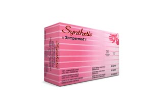 [EVNP103] Sempermed Synthetic Vynyl Smooth Powder Free Beaded Cuff Ambidextrous Exam Glove, Medium