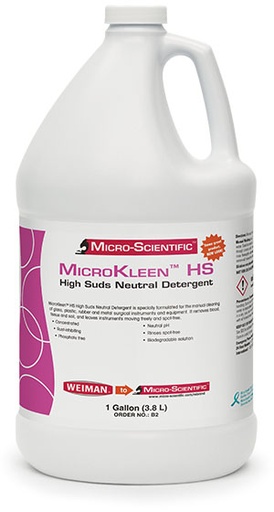 [B2HC] Micro-Scientific High Suds Neutral Liquid Detergent, Gallon