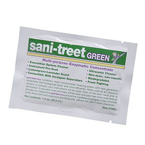 [7002-12-NDC] Enzyme Industries Sani-Treet Green, Lemongrass-Lavender, Uni-Dose Packets