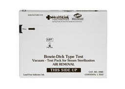 [3980] Healthlink-Clorox Bowie-Dick Type Test pack, 20 tst/pk