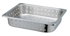 [4270P] Tech-Med Stainless Steel Instrument Tray, Perforated, 12.59" x 10.23" x 2.56"