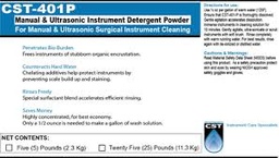 [CST-401P-5] Complete Solutions Manual &amp; Ultrasonic Instrument Detergent, 5 lb