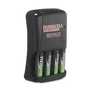 [CEF14] Duracell Ion Speed Battery Charger, w/ (4) AA Pre-Charged Batteries