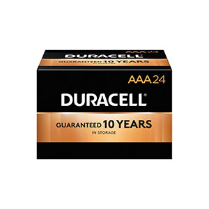 [MN2400BKD] Duracell® Coppertop® Alkaline Battery With Duralock Power Preserve™ Tech, Size AAA
