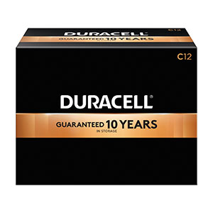 [MN1400] Duracell® Coppertop® Alkaline Battery With Duralock Power Preserve™ Tech, Size C, 
