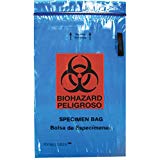 [X3073] Medegen Specimen Transport Bags, 38" x 26" x 52", Blue, 1 mil, 50/cs