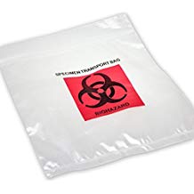 [59-74] Medegen Specimen Transport Bags, 11" x 17½", Clear/ Printed, 2 mil, 1000/cs