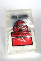 [B101] RD Plastics Biohazard Recloseable Bag, 8&quot; x 10&quot;, with 3&quot; x 5&quot; Absorbent Insert Pad