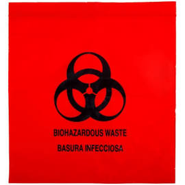 [4921] Medegen Specimen Transport Bag, LLDPE Film, Flat Pack, Zip Closure & Pouch, Flap, 12"x15"