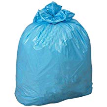[RS304314B] Medegen Linen Bag, HDPE Film, 30½" x 43", Blue, 14 mic, 20-30 Gal