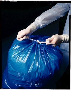 [50-08] Medegen Pull-Tite™ Linen Bag, 31" x 41", Unlabeled, Blue