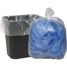 [1212] Medegen Polyethylene Can Liners, 38" x 58", Clear, Low Density, 0.8 mil
