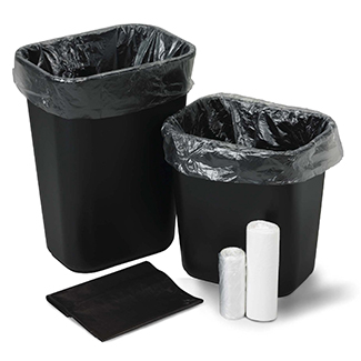 [4613] Medegen Polyethylene Can Liners, 24" x 23", Low Density, Clear, 0.45 mil