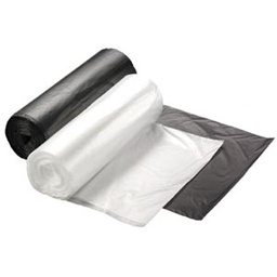 [61600037] Bunzl/Rollpak Can Liners, High Density, 24&quot; x 33&quot;, 12-16 Gal, Clear, 6 MIC