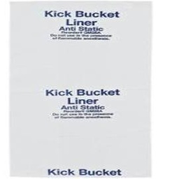 [GM26A] RD Plastics Anti-Stat Kick Bucket Bags, 12&quot; x 8&quot; x 25½&quot;, White/ Blue Print