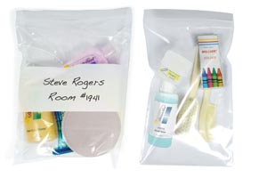 [ZIP58WB] Dukal Dawnmist Reclosable Bags, Clear with White Block, 2 mil, 5" x 8"