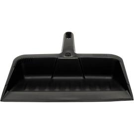 [F14310921] Bunzl/Rubbermaid Heavy Duty Dust Pan, 12", Steel, Black