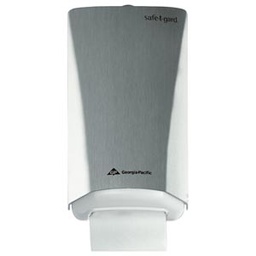 [59503] Georgia-Pacific Safe-T-Gard™ Door Tissue Dispenser, Brushed Stainless