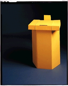 [15-24] Medegen Toss-A-Way® Hamper Stand, 17" x 15" x 25", Yellow