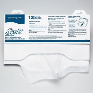 [07410] Kimberly-Clark Scott® Personal Toilet Seat Covers, 125/pk