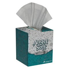 [46580] Georgia-Pacific Angel Soft Ps® Premium Facial Tissue, Cube Box, White, 96 sht/bx