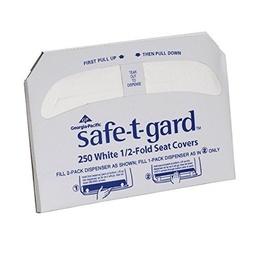 [47052] Georgia Pacific Toilet Seat Covers, Safe T-Guard 1/2 Fold, 250/pk, 4 pk/cs