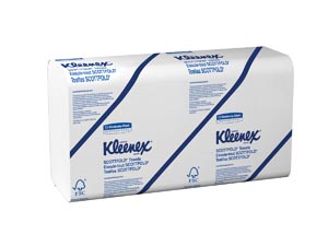 [13253] Kimberly-Clark Kleenex® ScottFold Towels, White, 120 sheets/pk