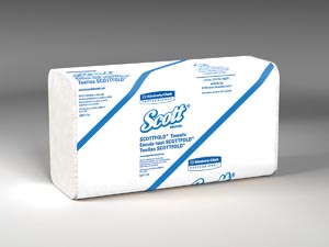 [01960] Kimberly-Clark Scott ScottFold M Towels, 8.1" x 12.4", White, 175/pk, 25 pk/cs