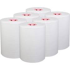 [47032] Kimberly-Clark Scott Slimroll Hard Roll Towels, 8" x 580 ft roll, White, 6 rl/cs