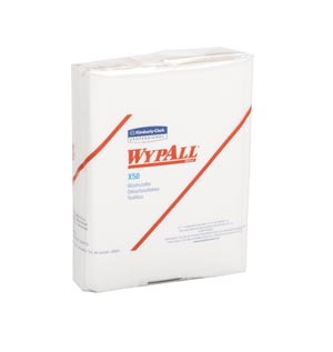 [35025] Kimberly-Clark Wypall® X50, 10" x 12½" Hydroknit, ¼ Fold, 26/pk