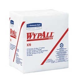 [41200] Kimberly-Clark Wypall® X70 Workhorse® Manufactured Rags, White, 12½&quot; x 14.4&quot;, 76/