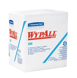 [34865] Kimberly-Clark Wypall® X60 Hydroknit™ Wipers, 12½&quot; x 12&quot;, 76/pk, 12 pk/cs