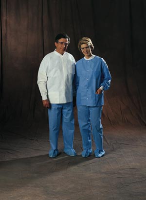 [10073] Halyard Universal Precautions Lab Jacket, White, X-Large