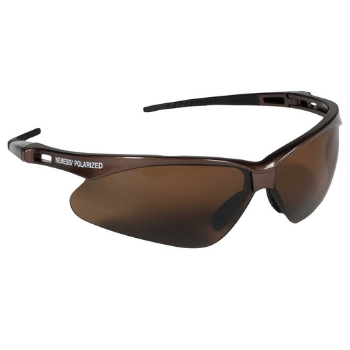 [28637] Kimberly-Clark Jackson Safety V30 Nemesis Eyewear, Polarized Brown Lenses, Brown Frame