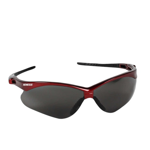 [22611] Kimberly-Clark Jackson Safety V30 Nemesis Safety Eyewear, Smoke Lens, Red Frame