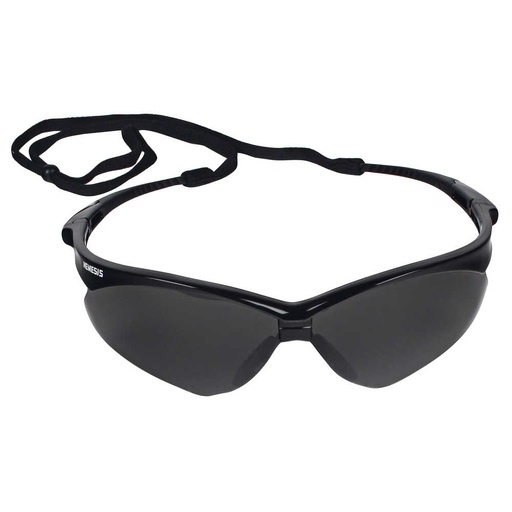 [22475] Kimberly-Clark Jackson Safety V30 Nemesis Safety Eyewear, Smoke Mirror Lens, Anti-Fog, Black Fra
