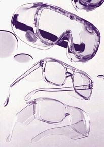 [208-] Medegen Vision Tek® Safety Glasses/ Goggles, Brow Bar