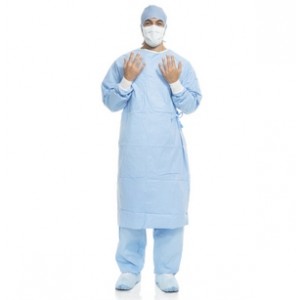[43624NS] Halyard Aero Blue Performance Surgical Gown, X-Long, XX-Large, Handi-Bin, Non Sterile