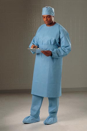 [69127] Halyard Valueselect™ Cover Gown, Blue, Universal Size