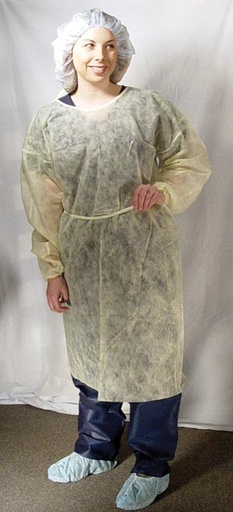 [301] Dukal Isolation Gown, Yellow