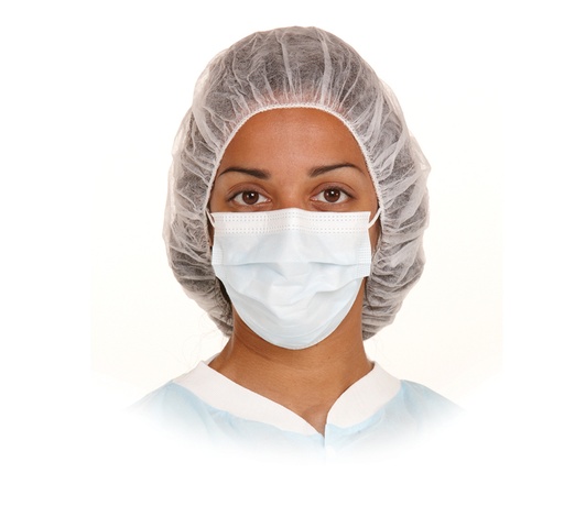 [80027-18] AMD Medicom Bouffant Cap, 27", White